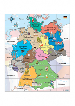 Bee-Bot Deutschland Matte 90 x 75 cm – Interaktive Lernhilfe 